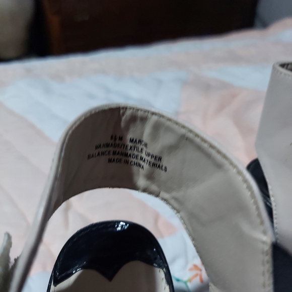 MADELINE STUART, MARCIE Black & Tan Strappy Sandal Heels, Size 8.5 - Picture 6 of 12